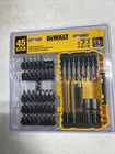 Dewalt Screwdriver Bit Set With Tough Case, 45-PIECE DW2166 New. Price: $19.99.