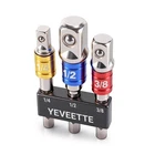 3PCS Hex Shank To Square Heavy Duty Socket Adapter Set, Impact Grade Drill So... New. Price: $8.37.