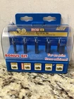 Ryobi Pc Straight Router Bit Set Wood 1/4" Shank A25RS04 New. Price: $15.40.