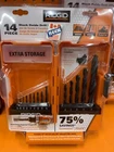 Aiwawa Ca, Ridgid Canada Black Oxide Drill Bit Set (14-PIECE) New. Price: $102.03.