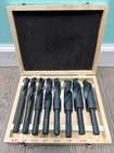 Bauer 8PC Black Oxide Silver & Deming Drill Bit Set With Case #59552 Used. Price: $20.00.