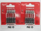 Milwaukee 48-32-4602 PH2 Shockwave Phillips Bits, Pack, 10 Pieces New. Price: $20.00.