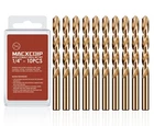 Macxcoip Cobalt Drill Bit Set, 1/4" (10PCS) High Speed M35-1/4 New. Price: $29.24.