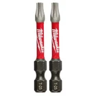Milwaukee 48-32-4985 Shockwave Impact Duty 2" T25 Torx Bits, 2-PACK New. Price: $10.97.
