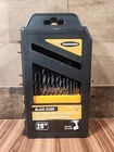 Warrior Black Oxide Index Drill Bit Set 29 61803 New. Price: $22.74.