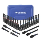 Workpro 27PC Magnetic Nut Driver Set Sae&metric Impact Drill Bit 1/4" Hex New. Price: $35.99.