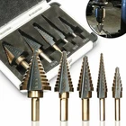 Hss 6PCS Titanium Step Drill Bit Set Automatic Center Punch High Speed Steel New. Price: $13.69.