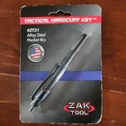 New Zak Tool Alloy Steel Pocket Cuff Key Black #ZT21. Price: $8.50.