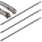 Wensilon Concrete Drill Bit Lengthening 3PCS 1/2" X 12"-10" Cross-type Double New. Price: $29.73.