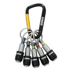 Keyring Holder 1/4 Inch Hex Durable Metal Chain Dewalt Bits DWAFHLDKC5 New. Price: $35.99.