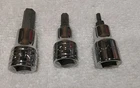 3PC S-k 3/8" Drive 5/16"-7/32"-1/8" Hex Socket Set Sae Usa New. Price: $21.56.