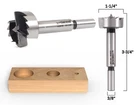 1-1/4" Diameter Steel Forstner Drill Bit 3/8" Shank Yonico 43019S New. Price: $10.95.