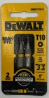 (j) Dewalt 1" Max Fit Torx Insert Bit, Pack (DWA1T10-2) New. Price: $9.54.