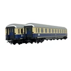 Trix 23410/23411 Compartment Car + Open For F-zug Rheingold Ho El Railway Used. Price: $285.71.