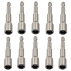 10 Pcs 5/16 Inch Magnetic Hex Nut Driver Drill Bit Set Quick Change Socket New. Price: $17.99.