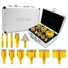 Highdril 11PCS Diamond Core Drill Bit Set Triangle Shank Tile Granite Hole Saw New. Price: $138.99.
