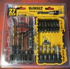 Dewalt 27PC Drill Bit & Screwdriving Set W/tough Case #DWAF2504TG New. Price: $14.99.