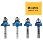 4PC Top Bearing Roundover Router Bit Set, 1/4" Shank, Cnc Woodworking Edging New. Price: $16.65.