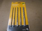Warrior Masonry Drill Bit Set 5 Piece New. Price: $12.99.