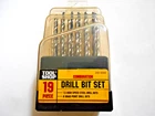 Tool Shop 19 Piece Drill Bit Set No. 242-4095 New. Price: $14.99.