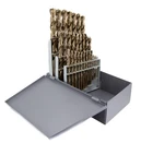 29 Piece M42 Cobalt Drill Bit Set (1/16" - 1/2" X 64THS), D/aco Series New. Price: $207.84.
