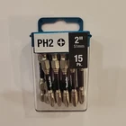 Makita Impact Xps #2 Phillips In. Power Bit 15-PACK PH2 New. Price: $14.99.