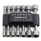 Panovos Power Nuts Driver Drill Bit Tools Set Metric Socket Wrench One Size New. Price: $12.99.