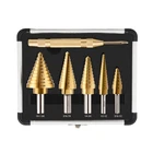 Zelcan Hss 5PCS Titanium Step Drill Bit Set With Automatic Center Punch For M... New. Price: $40.04.
