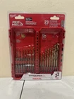 Milwaukee Shockwave 23-PIECE Impact Duty Red Helix Titanium Twist Drill Bit Set New. Price: $26.99.