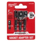 Shockwave Impact Duty 1/4 In. Hex Shank Socket Adapter Set (3-PIECE) New. Price: $12.55.
