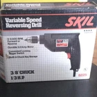 Vintage Skil 6225 3/8" Variable Speed Reversing Drill Amp Nos Box Complete Used. Price: $15.00.