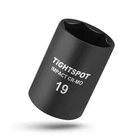 Tightspot 3/8 Inch Drive 19MM Shallow Impact Socket With Anti-rounding 6 Po... New. Price: $18.38.