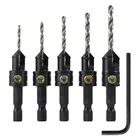 Snappy 5PC Gold Screw Countersink Drill Bit Set 5/64-9-64" Usa New. Price: $44.67.