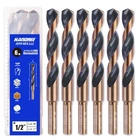 1/2" Dia. 5" Oal Hss Twist Drill Bit, General Purpose, 3-FLAT Shank, Black An... New. Price: $69.60.
