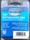 Century 7 Pc Sae National Coarse Right Hand Rethreading Chasing Dies Usa Made New. Price: $14.99.