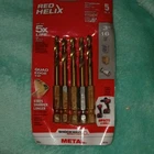 Milwaukee Red Helix Titanium Drill Bit Set 3/16 In Pack Impact Duty 48-89-4659 New. Price: $11.69.
