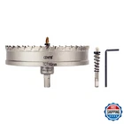 Cenyb 6-5/16" Tungsten Carbide Tipped Hole Saw, 2 Pilot Bits, Titanium Plate New. Price: $79.87.