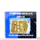 12 Pc Dozen Of 1/8" Inch Bulk Titanium Double Ended Stubby Drill Bits New. Price: $9.88.