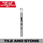 3/16 In. Carbide Tipped Bit For Drilling Natural Stone, Granite, Slate, Ce New. Price: $27.99.