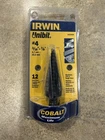 #4 Irwin 10234CB Unibit Step Drill Bit, 3/16" - 7/8", Speed Point Cobalt Usa Open. Price: $44.99.