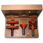 Cmt 3-PIECE Entry & Interior Door Router Bit Set Hardwood Case, 1/2-INCH Shan New. Price: $280.00.