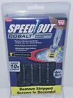 New Ontel Speed Out Cobalt 4-PIECE Set Damaged Screw Extractor Drill Bits Case. Price: $13.99.