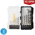 Dewalt Black And Gold Impact Ready Metal Twist Drill Bit Set (12-PIECE) New. Price: $20.39.