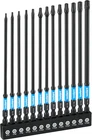 Toolant 6" Impact Long Torx Bit Set 13PCS (TT7-TT40), 1/4 Hex-shank S2 Steel Sec New. Price: $29.47.