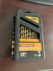 Warrior Titanium Drill Set, 29 Piece Bits. See Photos. New.. Price: $19.99.