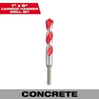 Milwaukee Carbide Hammer Drill Bit, 1IN. Dia. X 4IN. 6IN., Model# 48-20-9049 New. Price: $19.99.