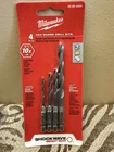 Milwaukee Shockwave Hex Multi-bit Set 48-89-4444 New. Price: $9.67.