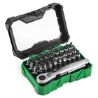 Sk Tools Usa 1/4 Drive, 32 Piece Mini Screwdriver Bit Set With 72-TOOTH Reve New. Price: $27.51.