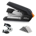 Deli Effortless Desktop Stapler, 40 Sheet Capacity, One Finger Touch Stapling... New. Price: $26.32.