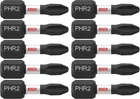 Bosch ITP2R21B 10-PACK In. Phillips/square #2 Impact Tough Screwdriving Insert New. Price: $12.95.